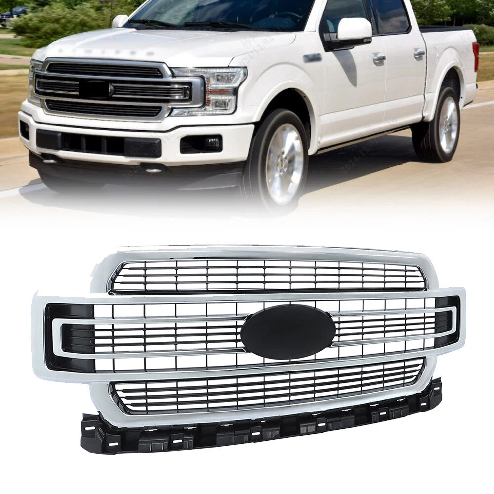 Chrome Front Upper Grille for Ford F-150 (2018–2020)