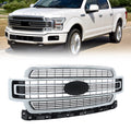 Chrome Front Upper Grille for Ford F-150 (2018–2020)