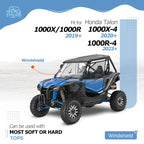 2-in-1 Windshield Flip Scratch Resistant for Honda Talon 1000X/1000R (2019–2023)