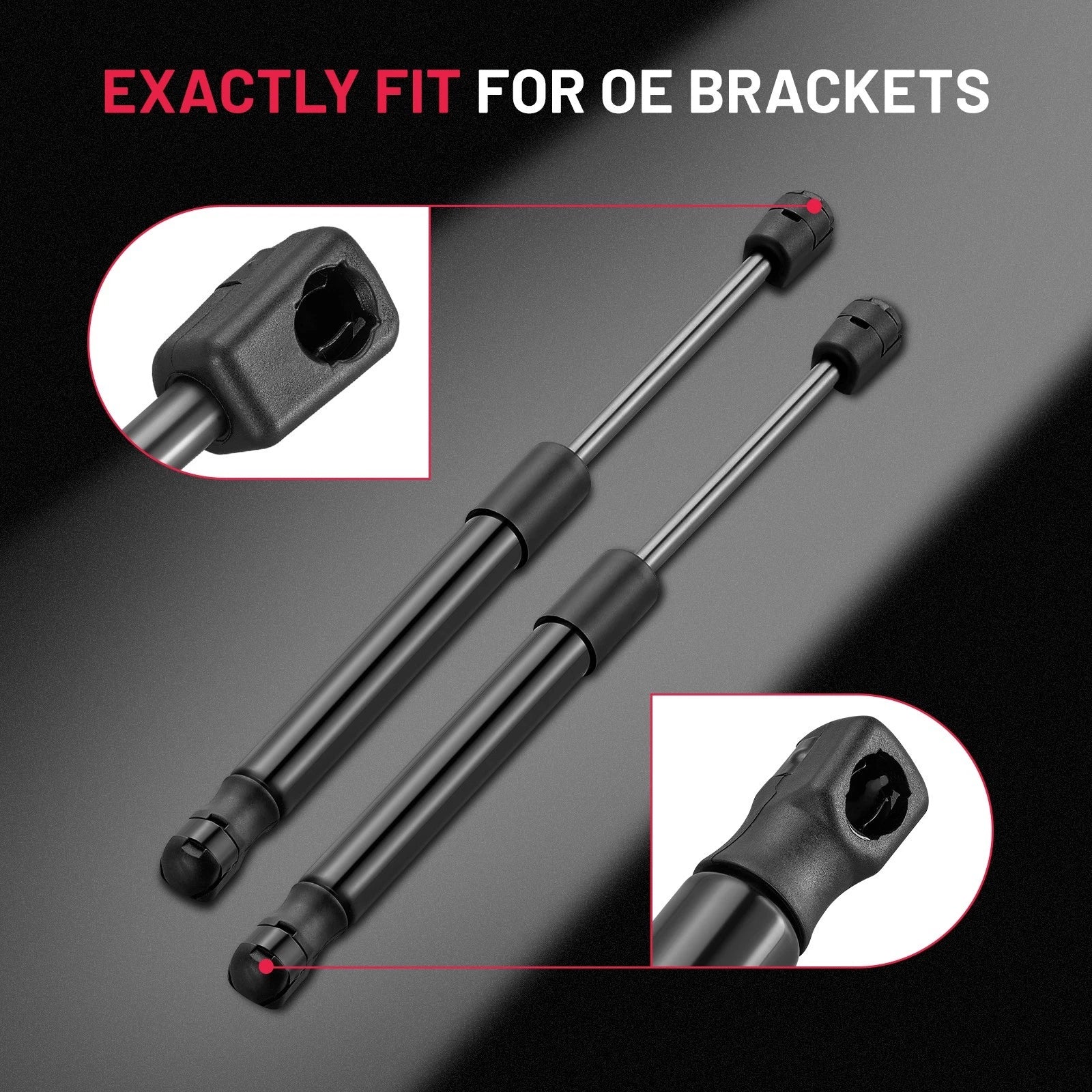 2 Front Hood Lift Supports for 1999–2004 Jeep Grand Cherokee