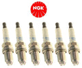 Set of 6 NGK Pre-Gapped Double Laser Platinum Spark Plugs for BMW E39 (1997–2003)