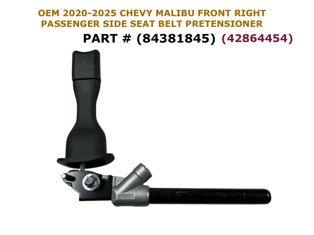 Front Right Seat Belt Pretensioner for Chevy Malibu (2020–2025) BLACK