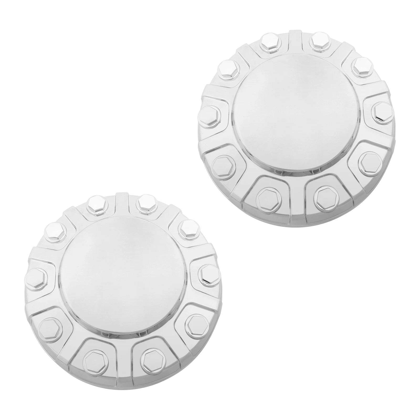 2X Chrome Front Wheel Center Hub Cap Cover for Ram 4500 5500 (2019–2021) 6PG03SZ0AB