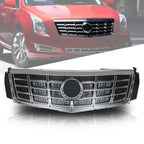 Front Bumper Upper Grille for Cadillac XTS (2013–2015) Chrome Black