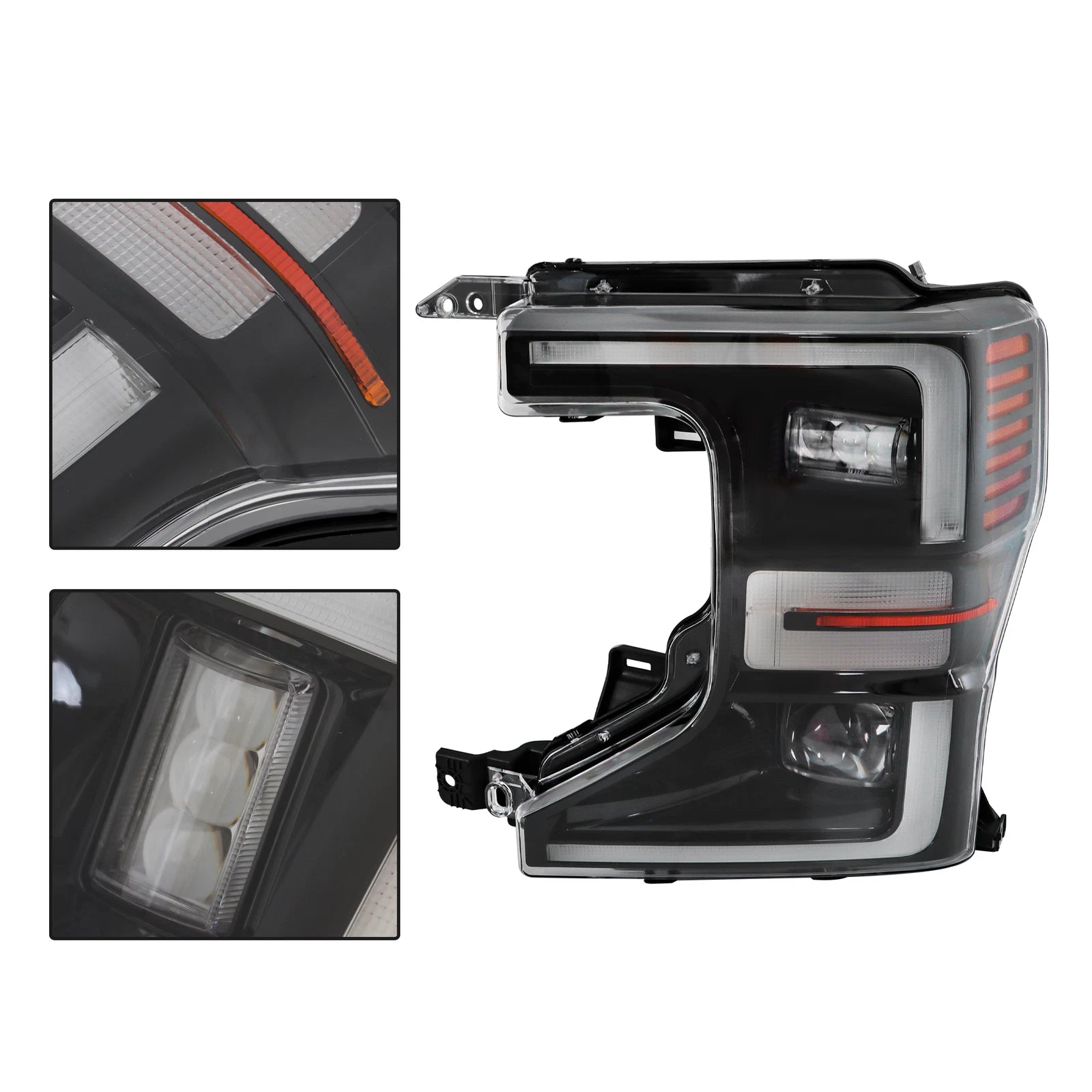 LED Headlight Set for Ford F250 F350 (2020–2022) Driver & Passenger Side