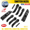 10Pcs Door Panel Window Switch Control Bezel Cover for VW Golf MK4 (1998–2004)