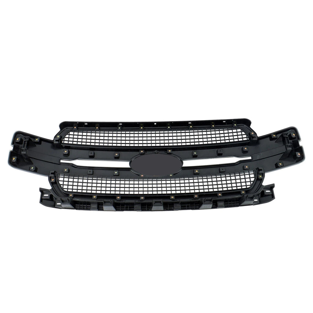 Grill for Ford F-150 (2018–2020) Gloss Black Front Bumper Center