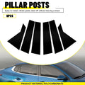 Set of 6 Pillar Post Trim Covers for Kia Forte (2019–2024) Black