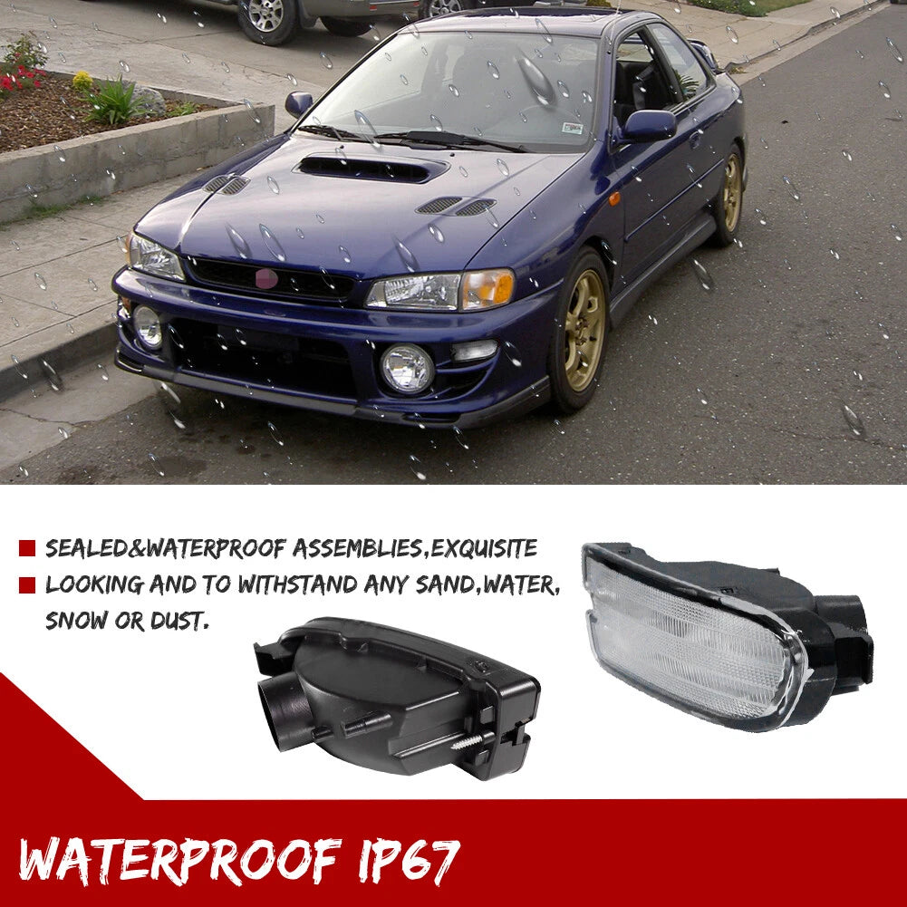 Clear Turn Signal Parking Bumper Lamp Lens for Subaru Impreza (1999–2001)