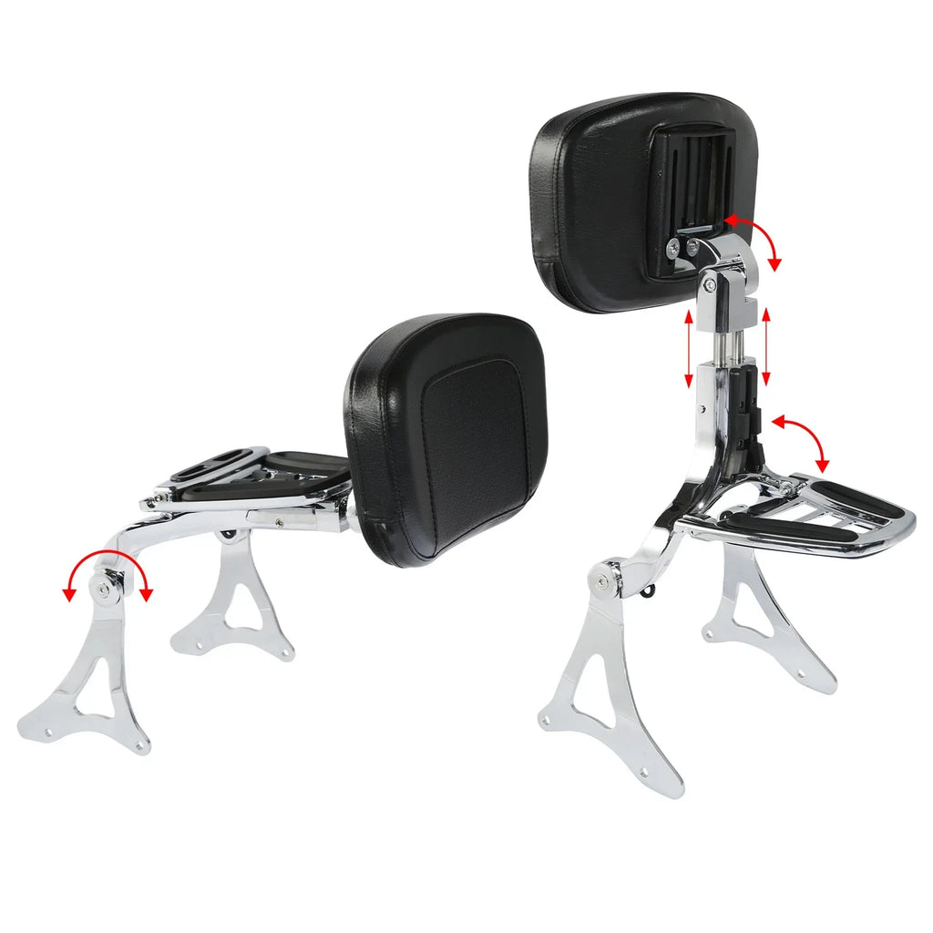 Driver & Passenger Backrest for Harley Electra Glide (2014-2024) Chrome