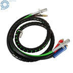 Set of 4 Air Line Hose Assemblies for Semi Truck Tractor Trailer (12 Feet)