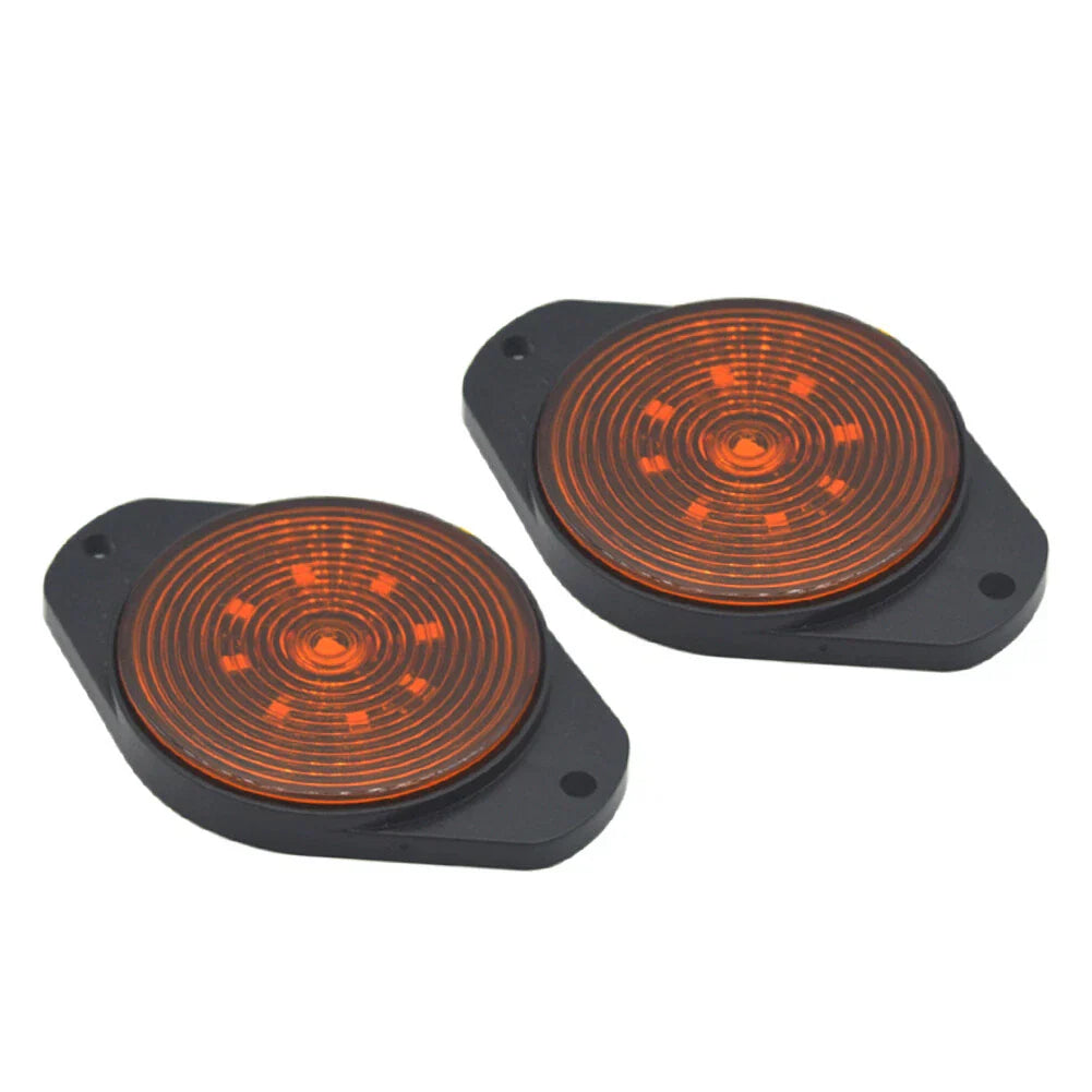 Round 9 LED Side Marker Lights for Car, Bus, Truck, Trailer