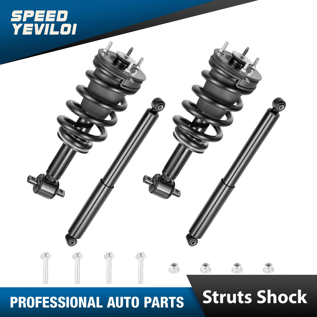 Front Struts & Rear Shocks for Chevy GMC Silverado Sierra 1500 (2014–2018)