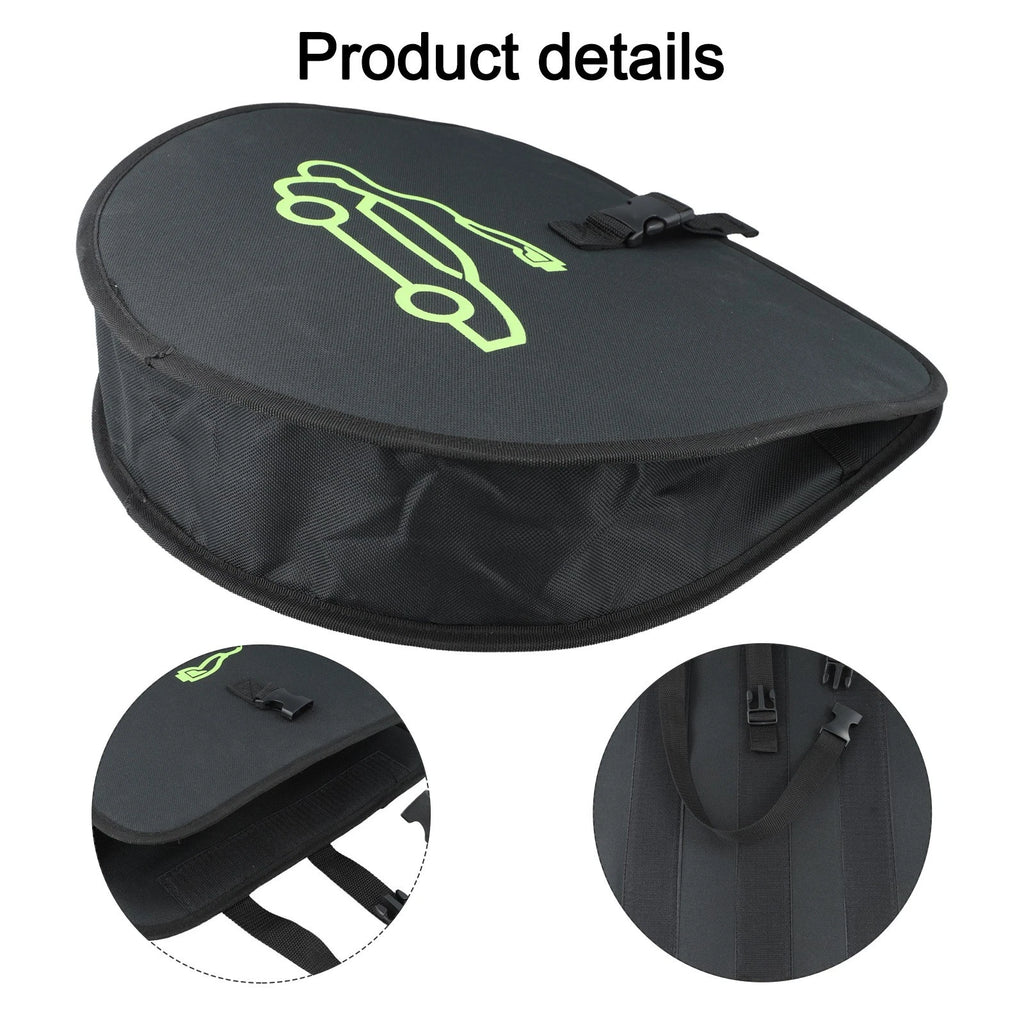 Electric Vehicle Charging Line Storage Bag for (Black)