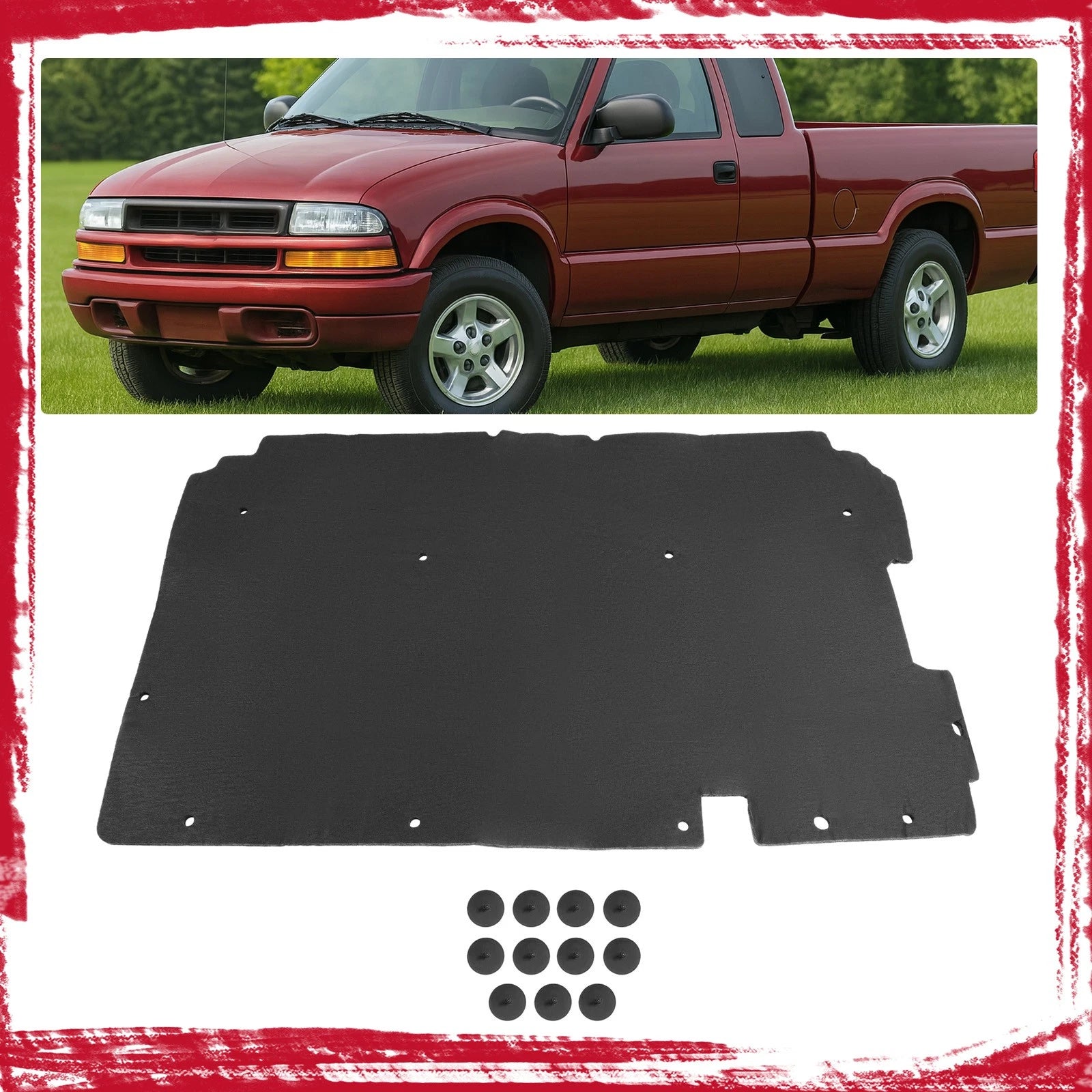 Hood Insulation Pad for Chevy GMC Sonoma S10 (1994–2004) & Jimmy Blazer (1995–2005)