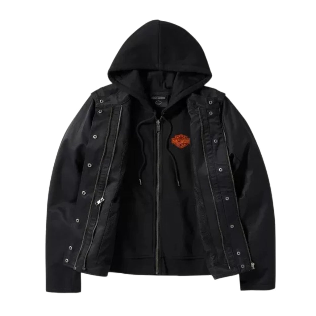 Women's 3-In-1 Textile Jacket for Harley-Davidson (NWT, Black, Size 2XL)
