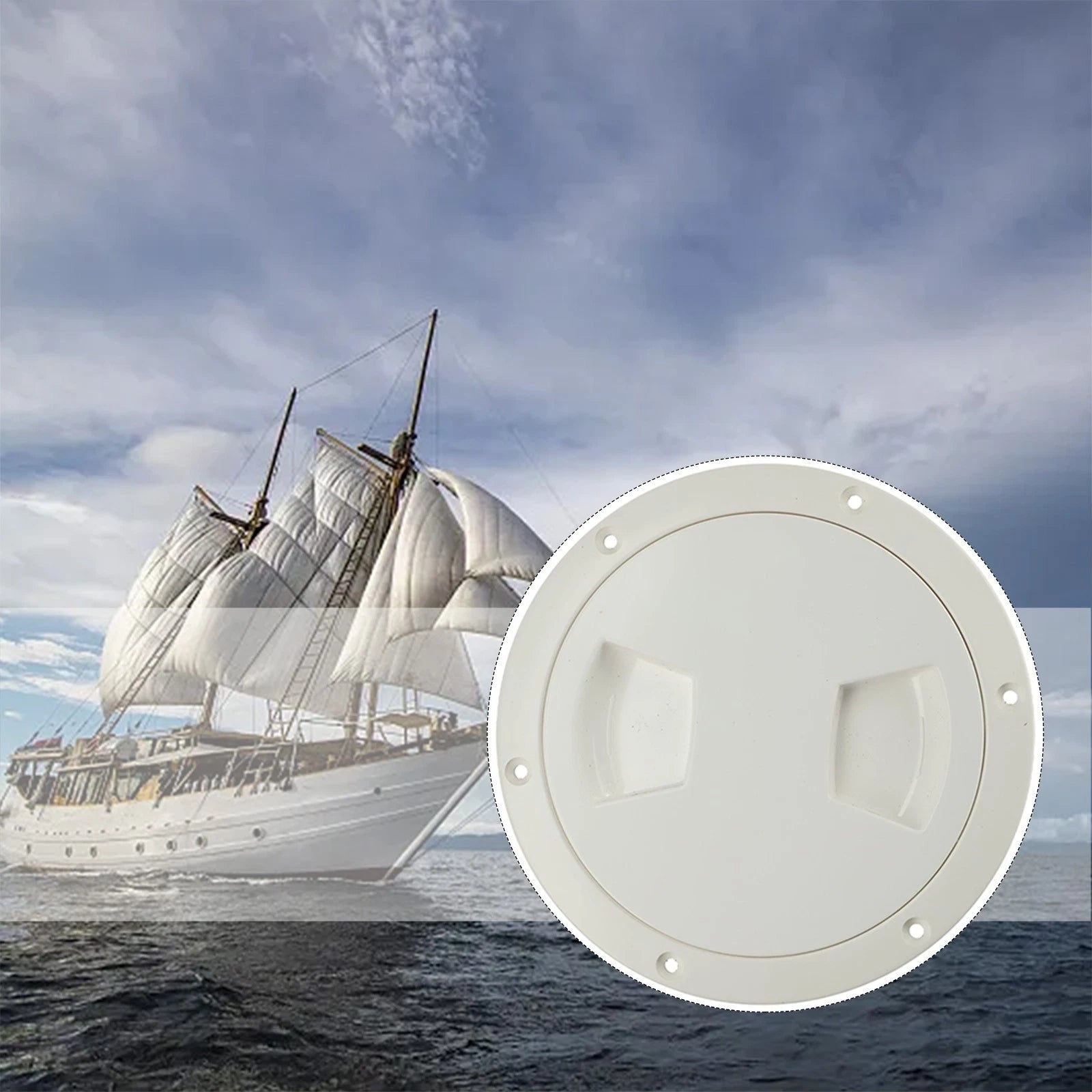 5 Inch Weatherproof O-Ring Sealing Deck Lid Cover for Marine Boat Yacht