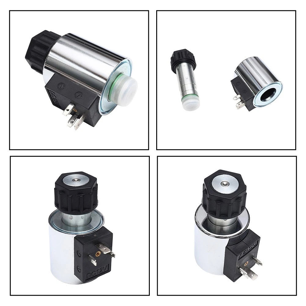 DC Powered Solenoid Coil for MFZ12 37YC Hydraulic Valve (23mm ID x 50mm Height)