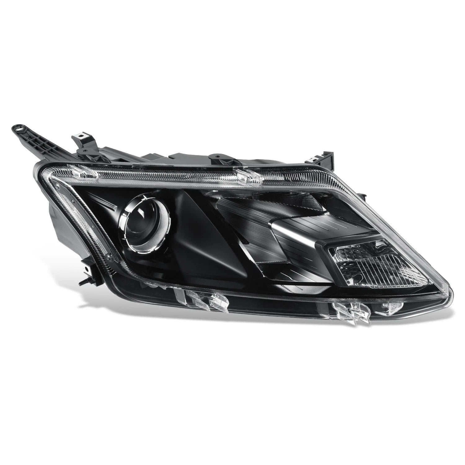 Right Side Black Projector Headlight Lamp for Ford Fusion (2010–2012)