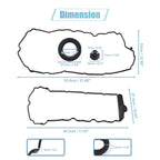 Set of 2 Engine Valve Cover Gaskets for Chevrolet Cadillac CTS (2003–2019)