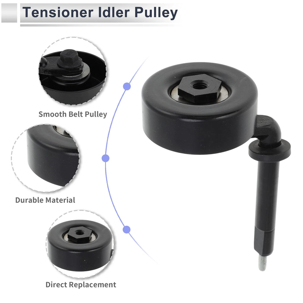 Drive Belt Idler Pulley for BMW 330d (1999–2010) No. 11282248483 Black