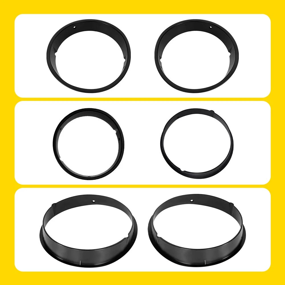 Black Headlight Bezels for Jeep Wrangler TJ (1997-2006)