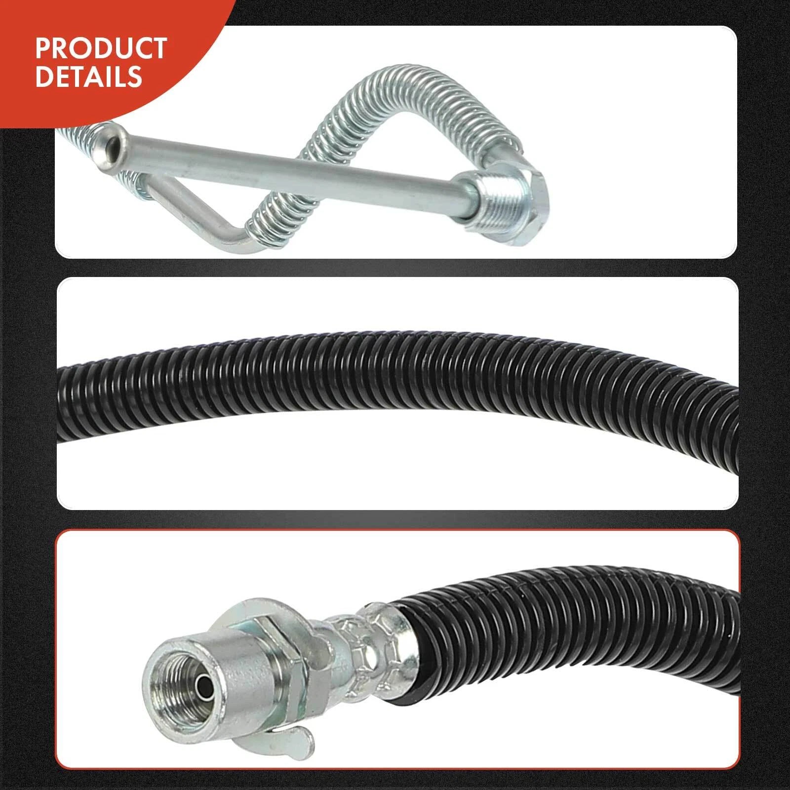2X Rear Brake Hydraulic Hose for Chevy C6500 Kodiak (1996–2002)