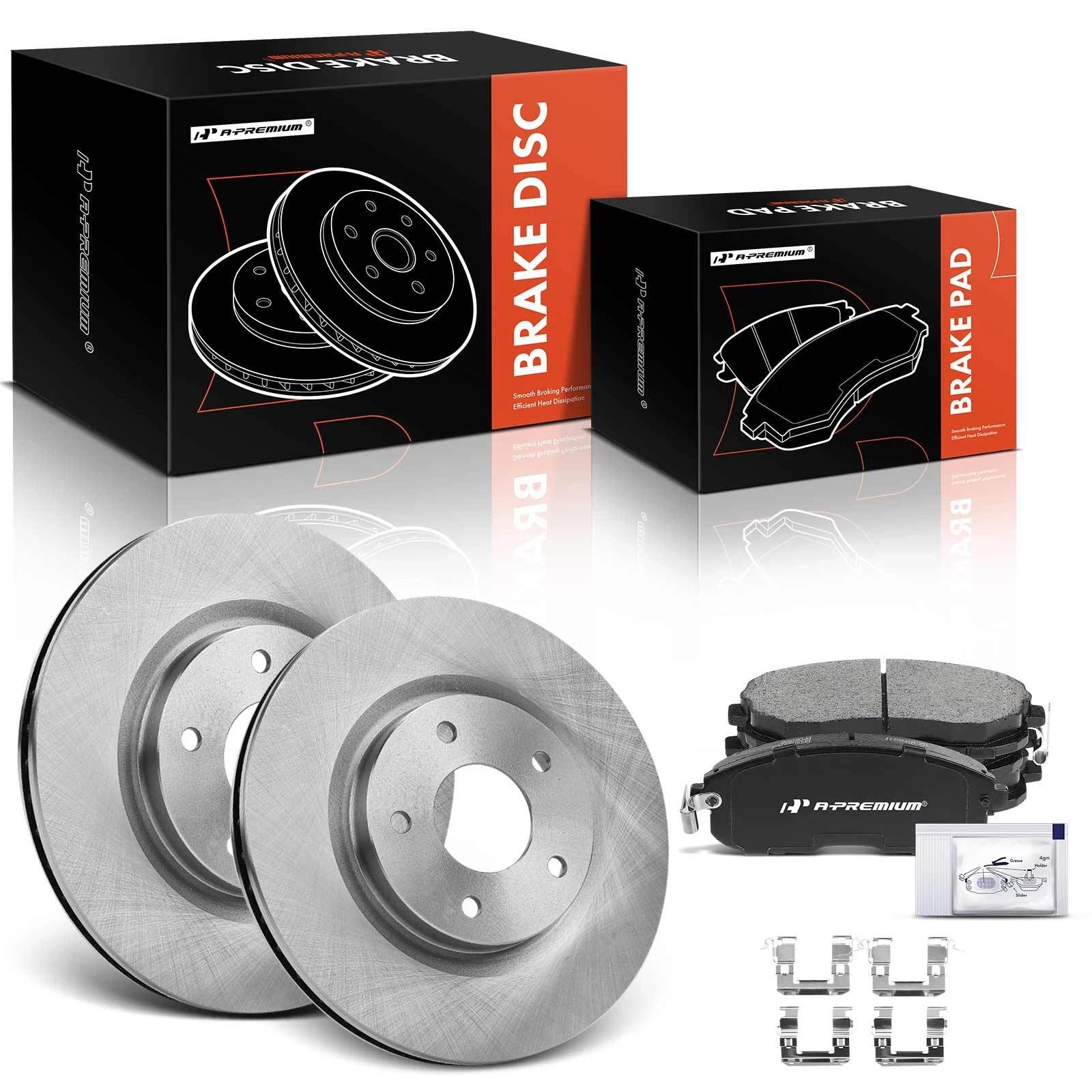 Front Disc Brake Rotor & Ceramic Pad Set for Nissan Juke (2011–2017)