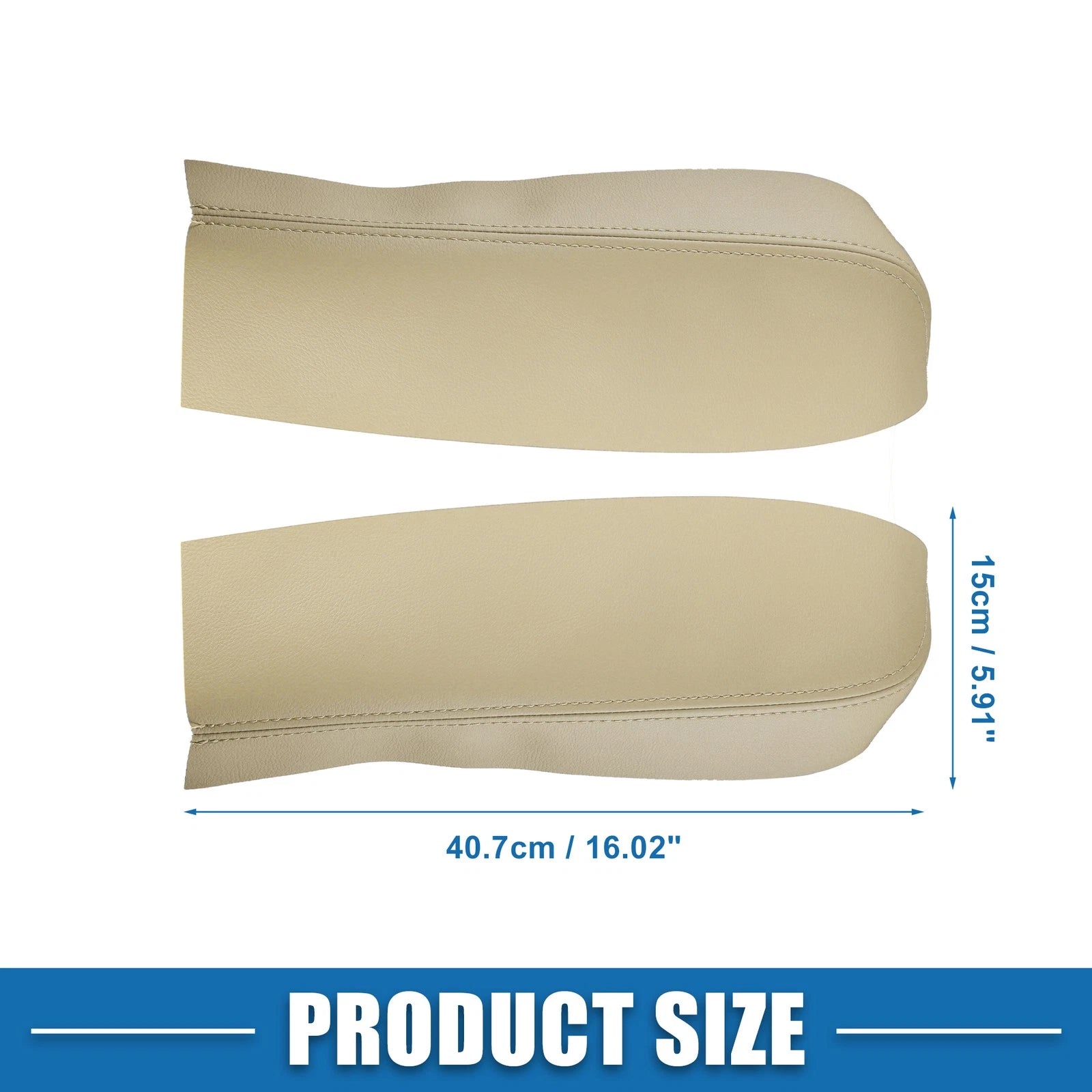 Set of 2 Front Door Panel Armrest Covers for Toyota Prius (2004–2009) Beige