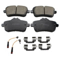 Set of 4 Akebono Euro Rear Ceramic Brake Pads with Sensors for MB C117 X156 X166 R172 W166