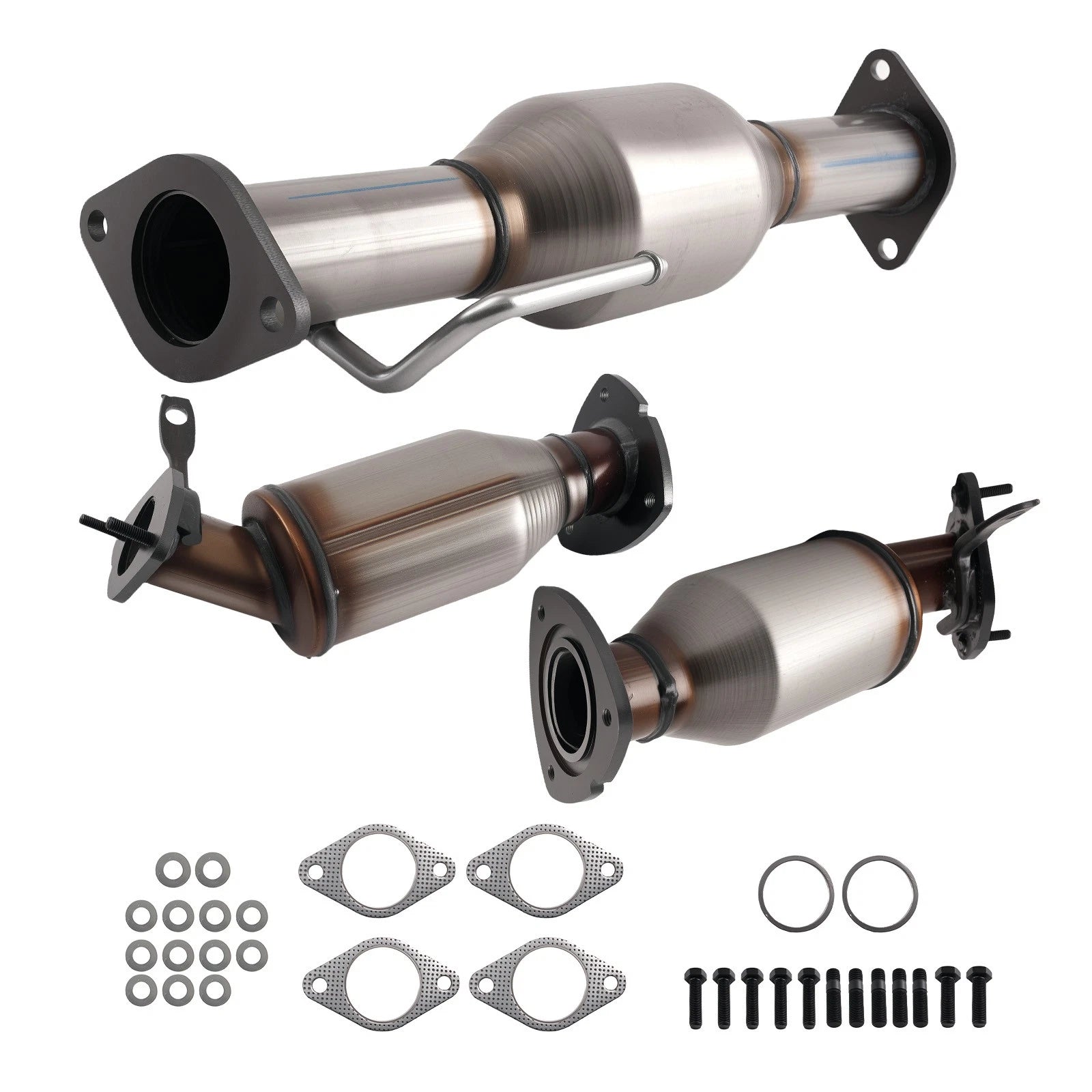 Set of 3 Exhaust Catalytic Converters for Buick Chevy GMC Saturn (3.6L V6)