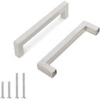 Stainless Steel Drawer Pulls for Kitchen Cabinets (Set of 4)