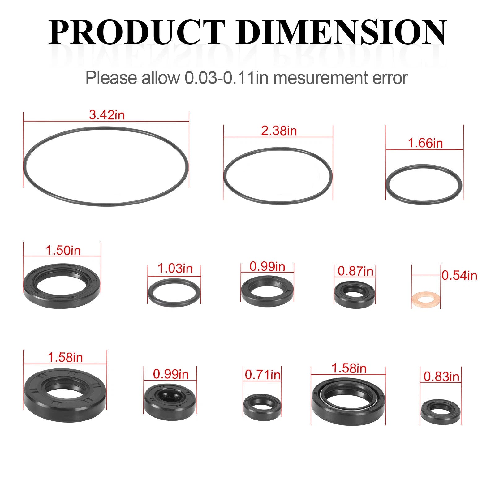 Top End Engine Rebuild Kit Gaskets Seal for Yamaha YZ85 (2002–2018)