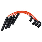 4X Spark Plug Wire + Plug for Chevrolet Aveo/Aveo5/Pontiac/Daewoo (2004–2008)