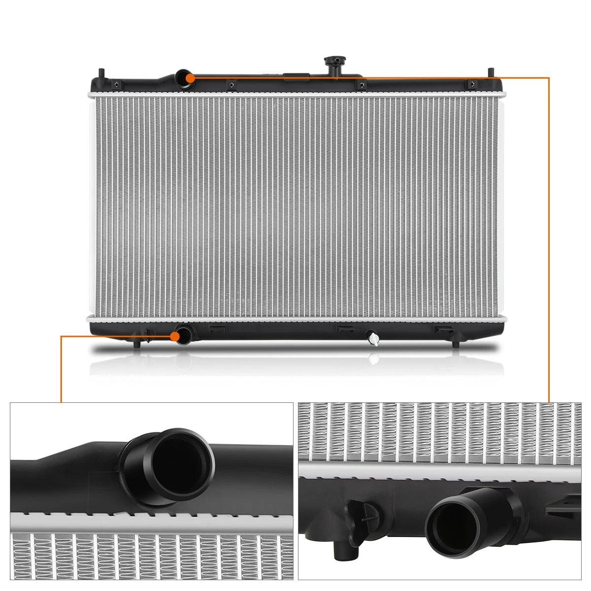 Aluminum Radiator for Honda Accord 2.0L Hybrid (2014–2015) DPI-13418
