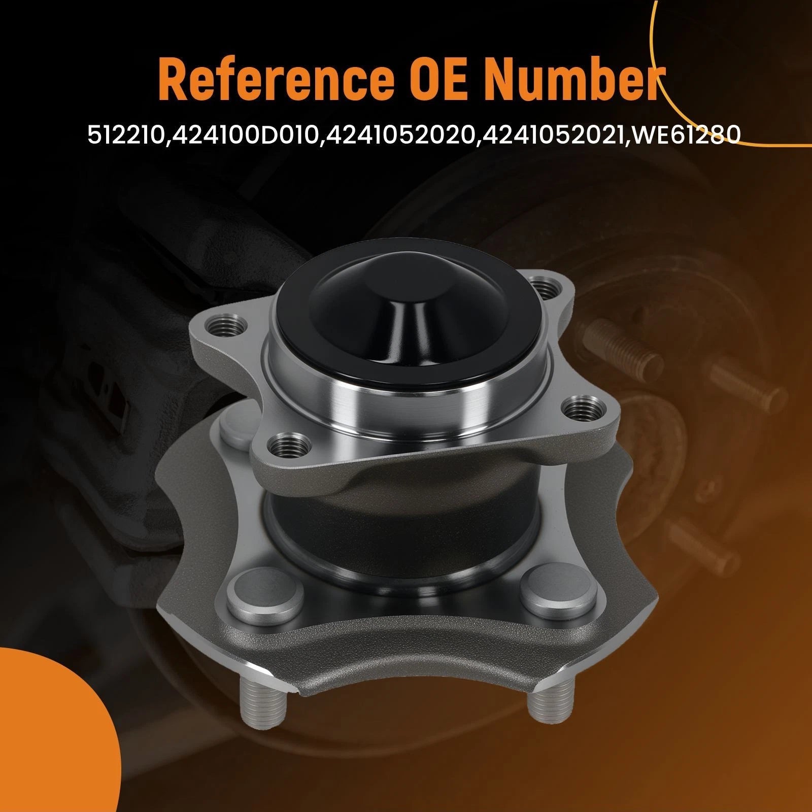 Rear Left Wheel Bearing Hub for Toyota Echo (2000–2005) HA592410 Non-ABS