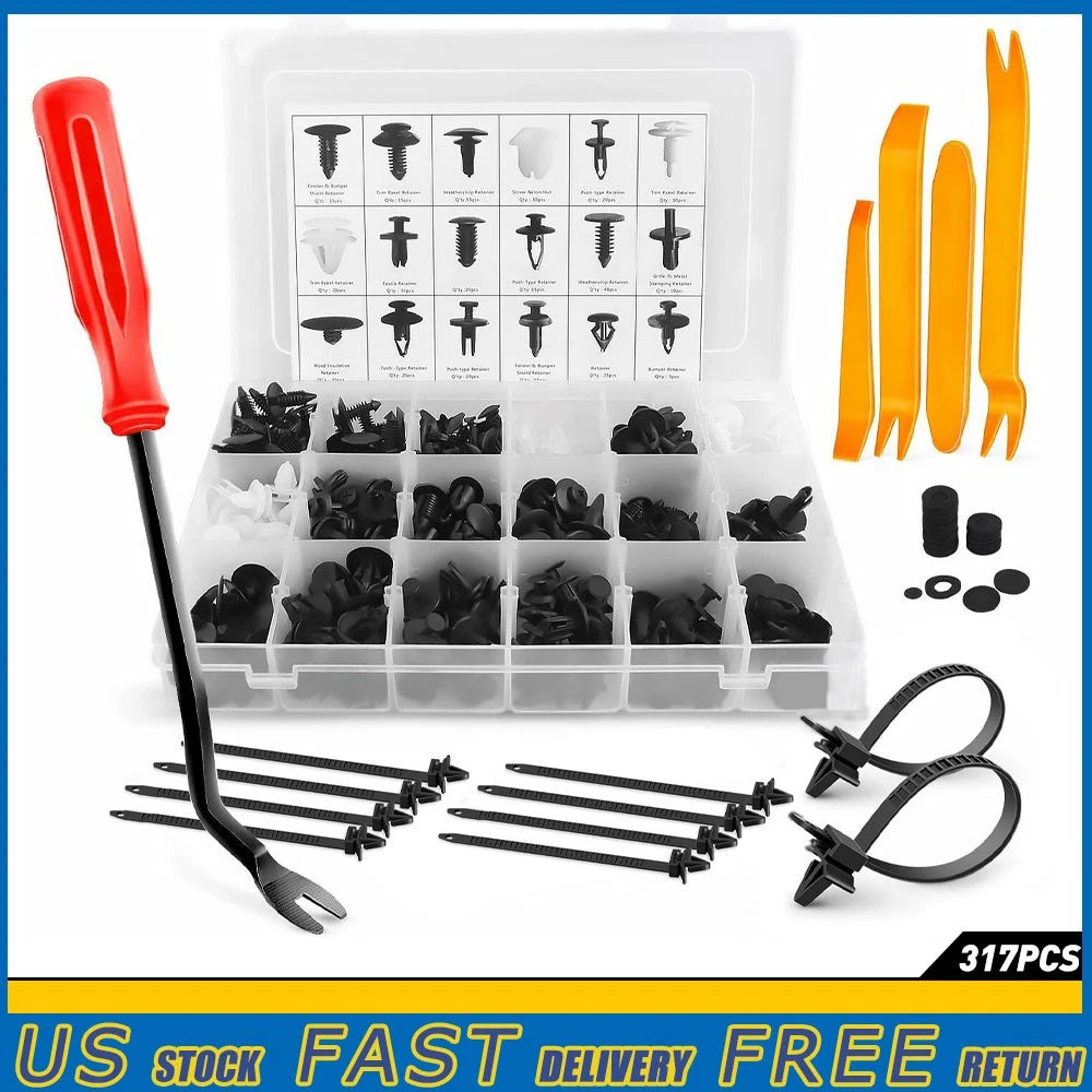 317PCS Trim Clips Body Retainer Kit for Toyota Lexus