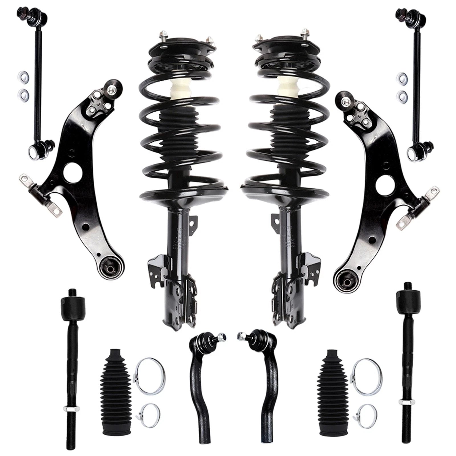 Front Struts Lower Control Arm Ball Joint Tie Rod for Toyota Sienna (2004–2006)
