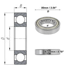 6210ZZ Deep Groove Ball Bearing for Scooter Skateboard Wheel (P6)