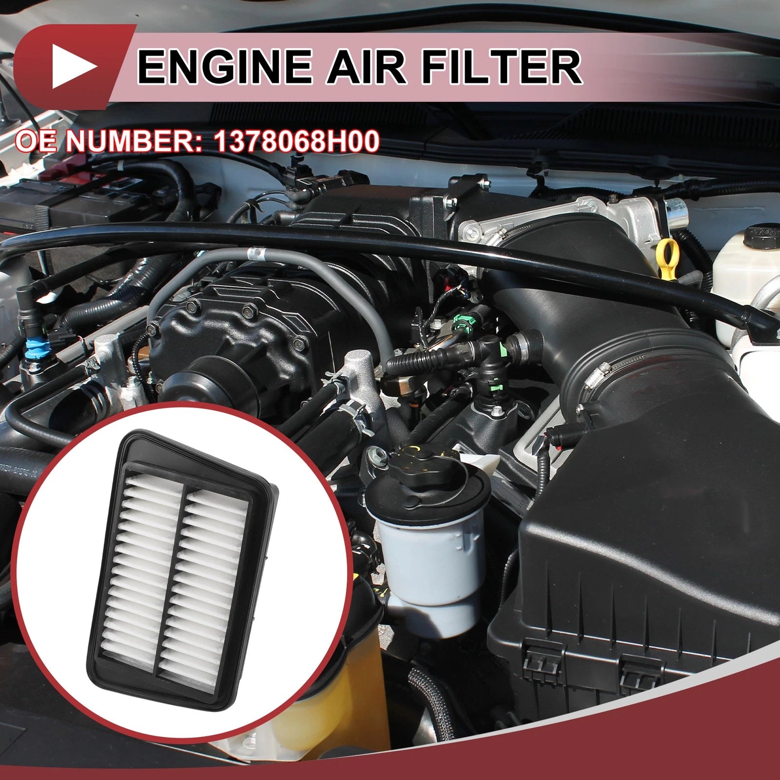 Car Engine Air Filter No. 1378068H00 for Suzuki DA64V (2005–2010)