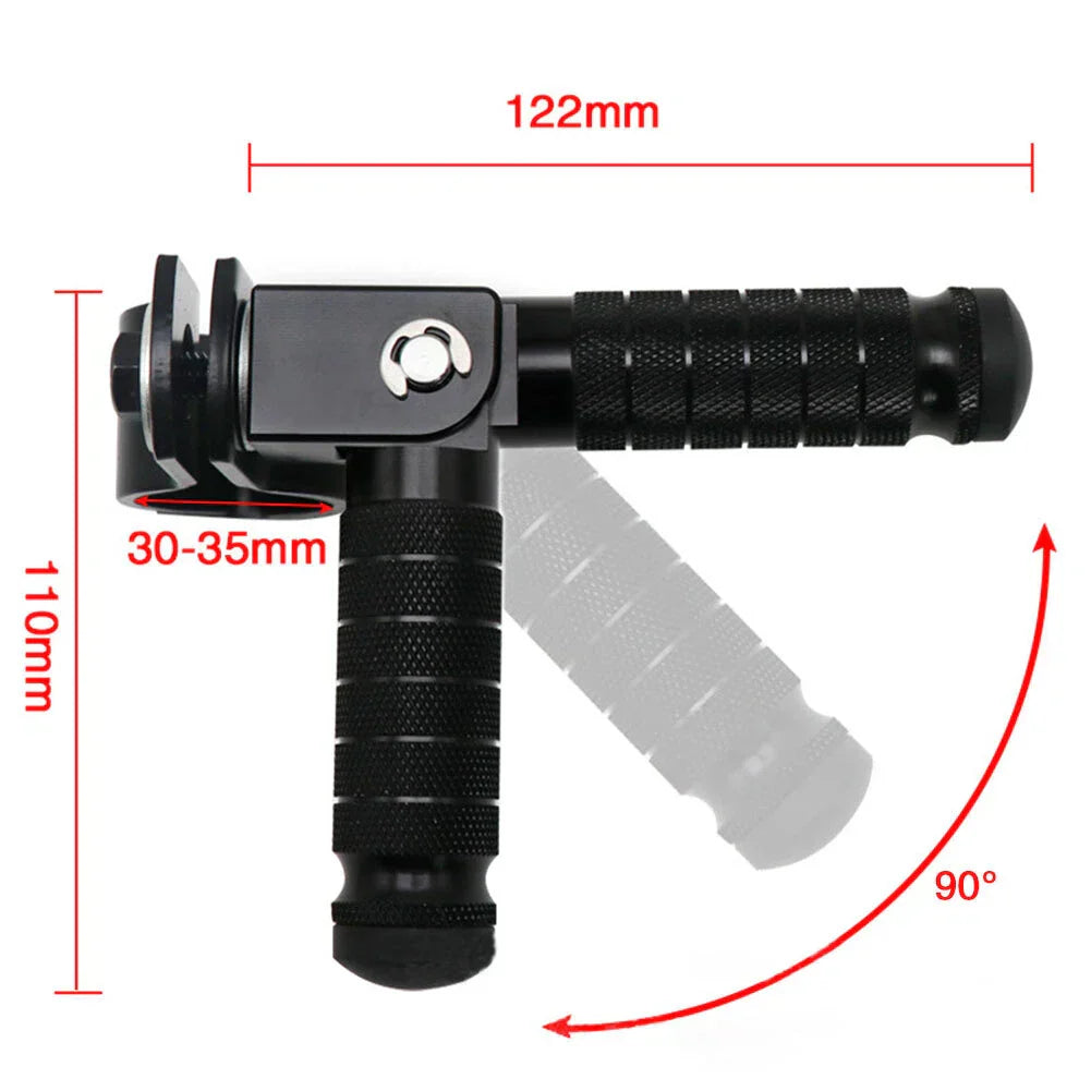 Universal Motorcycle Rearsets Footrest Pegs for Bike (Fits Various Models)