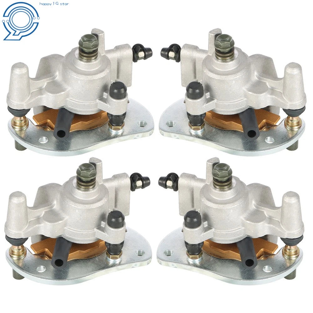 Front & Rear Brake Calipers with Pads for Yamaha YFM700F Grizzly (2007–2020)