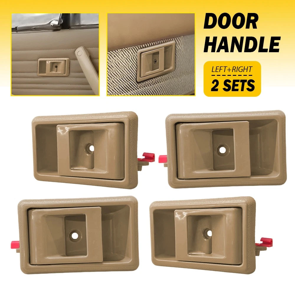 Set of 4 Interior Door Handles Beige for Toyota Corolla Tercel (1988–1993)