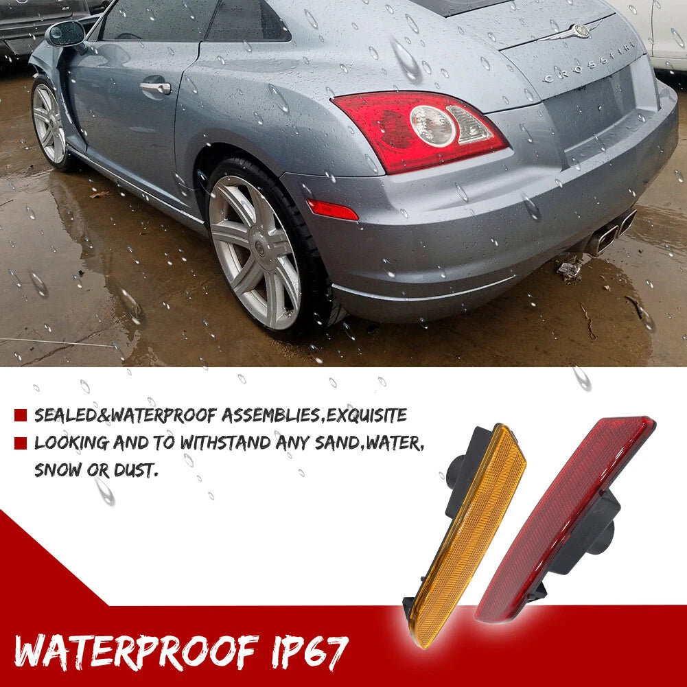 Set of 4 Side Marker Lights for Chrysler Crossfire (2004–2008)