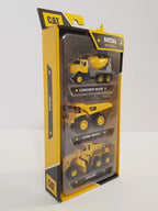 3X Metal Diecast Excavator & Mixer Set for Caterpillar Construction Vehicles