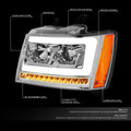 LED Sequential Signal Headlight Lamps for Tahoe Suburban (2007–2014)