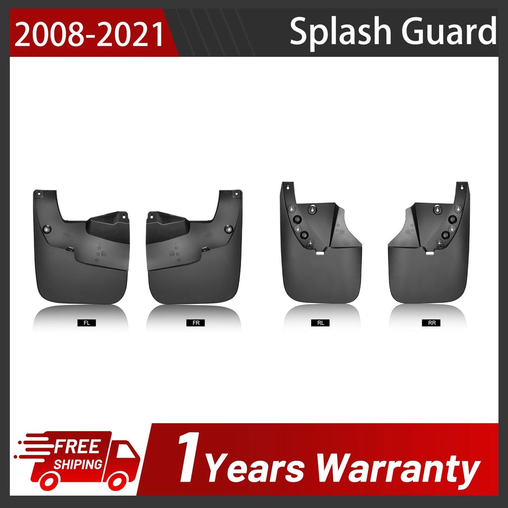 Splash Guards Mud Flaps for Toyota Tundra 2007–2021 All Engines