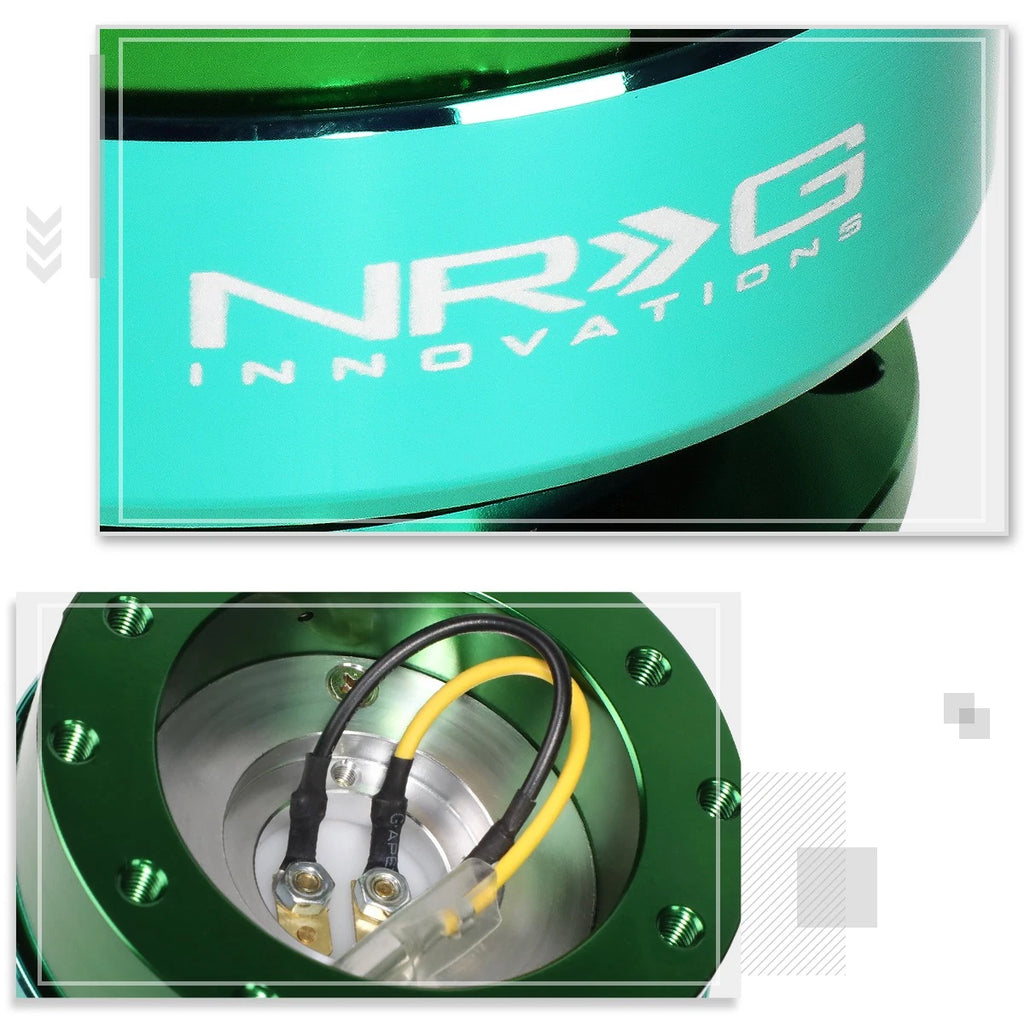 NRG Innovations SRK-200GNGN 6-Bolt Steering Wheel Quick Release Adapter for
