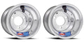 Set of 2 Polished Aluminum 8" 8x8 Rear Wheels Rims for Suzuki LT80 LTZ90