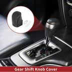 1 Pcs Gear Shift Knob Cover for Honda HR-V (2023–2024) Black Grey Faux Leather